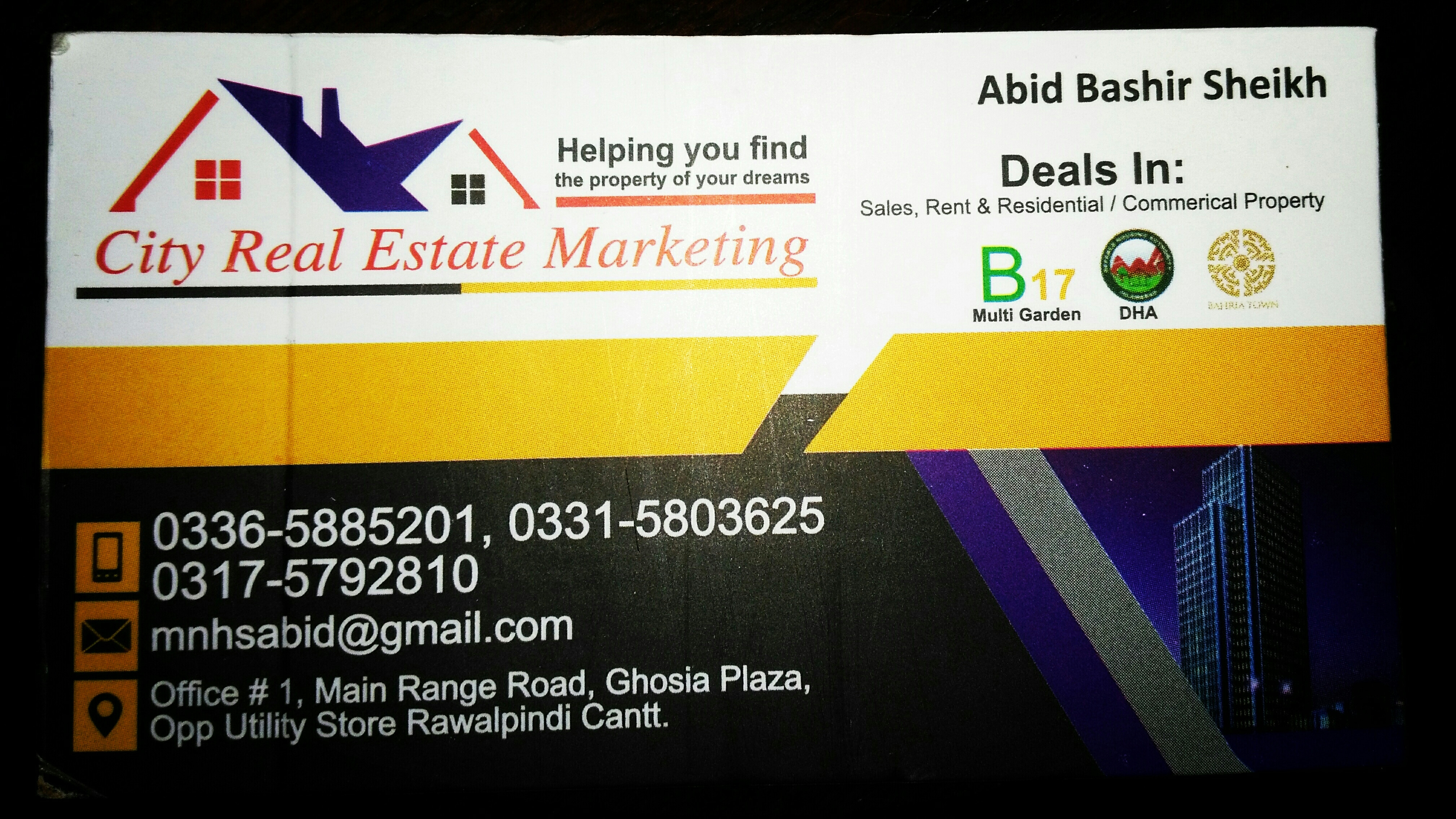 City marketing and property advisor