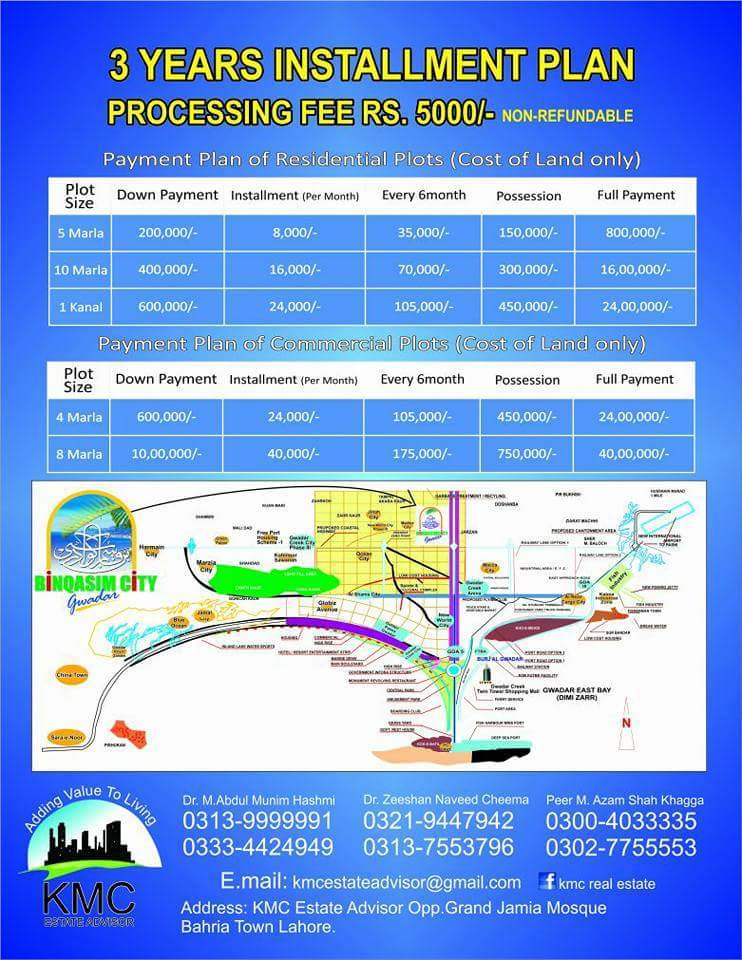 Bin qasim housing society Gwadar on instalement