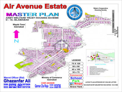 Plots for  Wanted in AWT D18   sang jani Islamabad