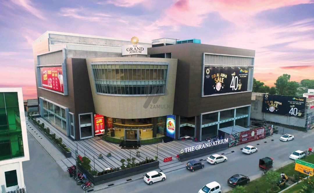 Rented corner shop on sale on installment at Mezzanine floor (above ground) Grand Atrium Faisalabad