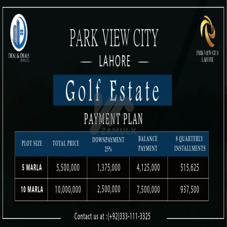 Park View City Golf Estate Payment Plan