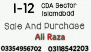 I-12/3 25x50 Park Face Plot available For Sale Prime location