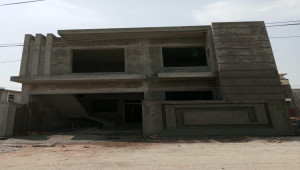 5 marla grey structure house