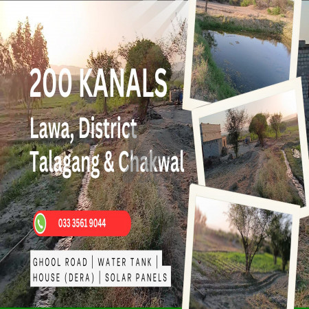 200 Kanals Agriculture Land for Sale in Lawa, Talagang, Chakwal