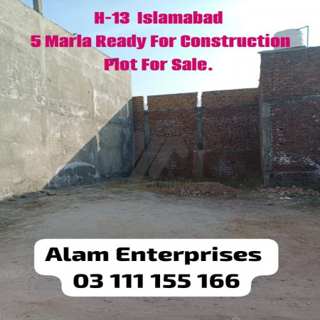 5 marla plot for sale in H13 islamabad.