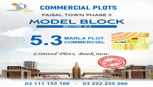 Faisal Town 5 Marla Commercial plot for sale