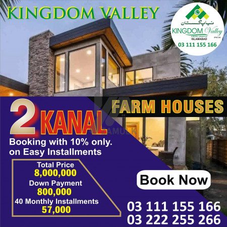 Kingdom Valley 2 Kanal Farm House for sale