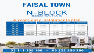 Faisal Town N-Block 5 Marla plot for sale, faisal Town Phase 2