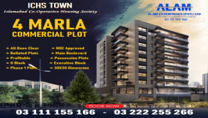 ICHS TOWN 4 Marla Commercial Plot for sale