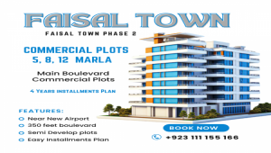 8 Marla Commercial Plot for Sale in Faisal Town Phase 2, Islamabad